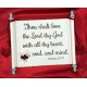 8 1/2 x 11 Thou Shalt LOVE Scroll Plaque